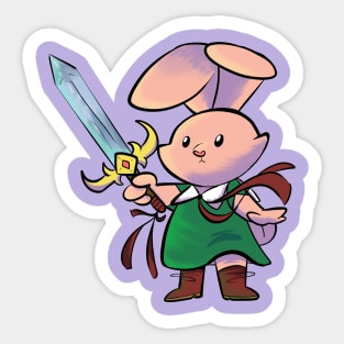 Bunny Warrior Sticker